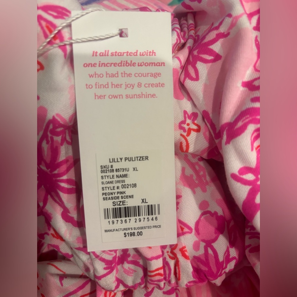 Lilly Pulitzer Sloane Maxi NWT Peony Pink - Picture 3 of 5